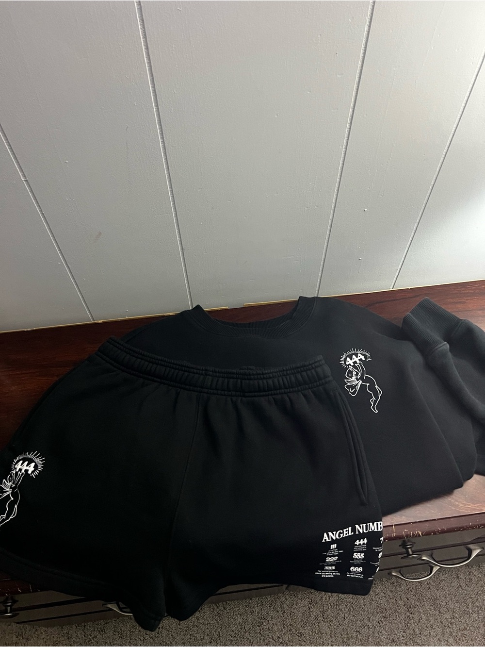 Black Kids Sweat Shorts